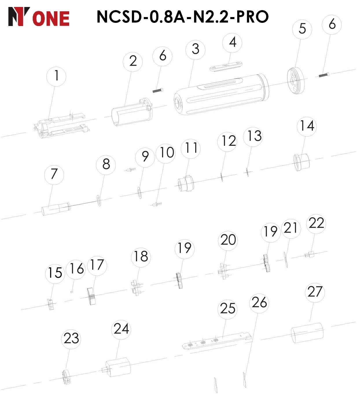 INDUSTRIAL Отвертка акк.NCSD-0.8A-N2.2-PRO(3,6V,акк,24биты,0,8Ah,реверс,2,2Hm.LED-подсветка,КЕЙС) №1