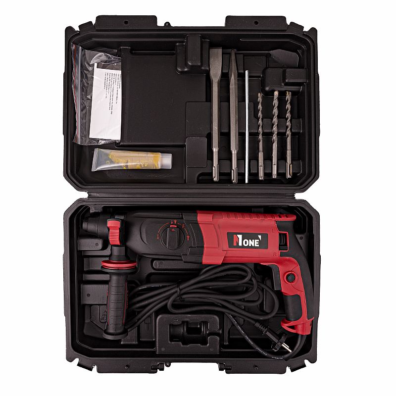 Перфоратор EH1300/30-PRO (3-реж,3,3Дж,1300Вт,5300уд/мин,SDS+,КЕЙС,набор буров) №1