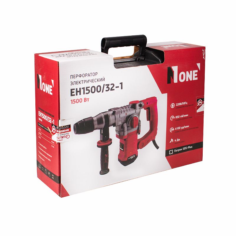 Перфоратор EH1500/32-1 (3-х реж,1500Вт,4,0Дж,SDS+.набор буров,КЕЙС) №1
