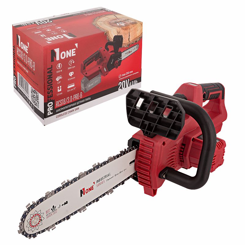 INDUSTRIAL Пила цеп.акк. RCS18/3.0-PRO-B (20V,4.0Ah,цепь45зв,шина 12"/30,4,тушка) №1