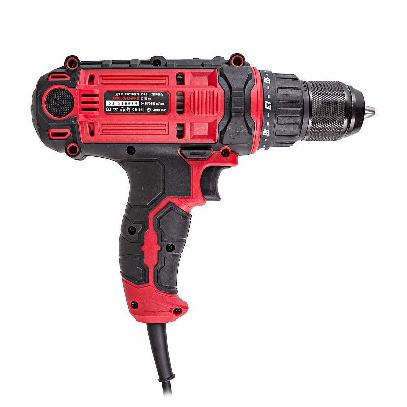 Шуруповерт сетевой ED650/13-PRO (650Вт,50Hm.13мм метал.патрон,4м сет.кабель,2скор,реверс) №1