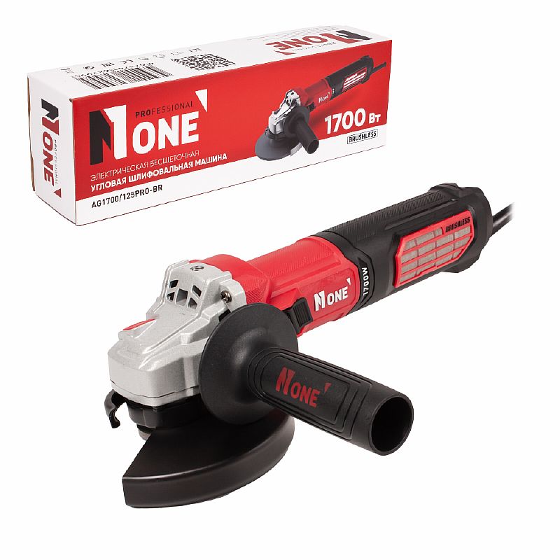 УШМ бесщет.AG1700/125-PRO-BR (125мм,1700Вт,плавн.пуск,РЕГУЛИРОВКА оборотов) №1