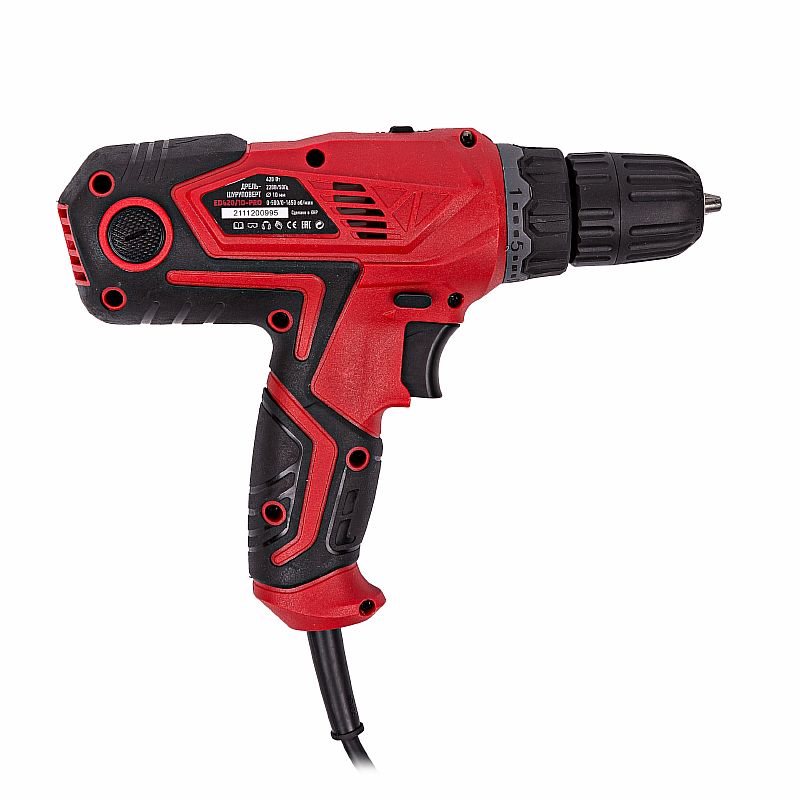 Шуруповерт сетевой ED420/10-PRO (420Вт,10мм,реверс,2скорости) №1