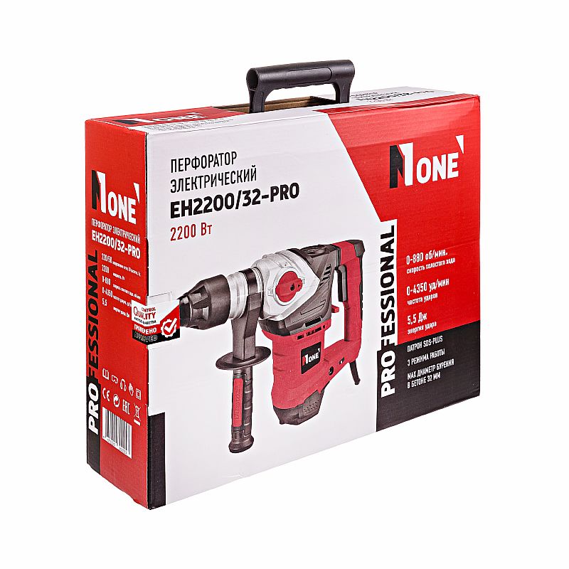 Перфоратор EH2200/32-PRO (2200Вт,3-х режим, 5,5Дж,SDS+, кейс)  №1