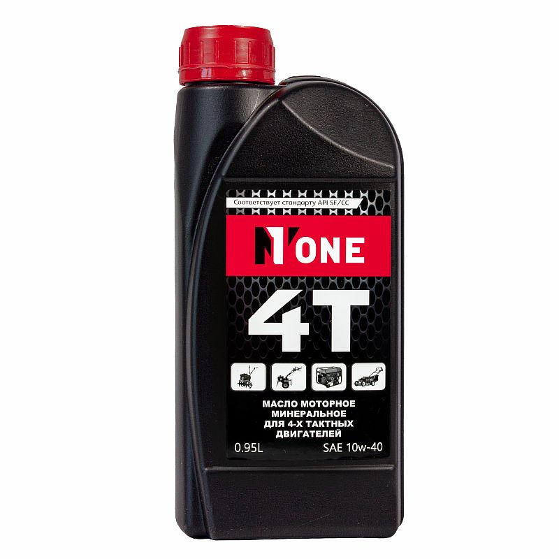 Масло моторное минеральное для 4-х тактн.двиг.NUMBER ONE SAE10w-40 API SF/CC 0,95л NEW, №1 (12шт)