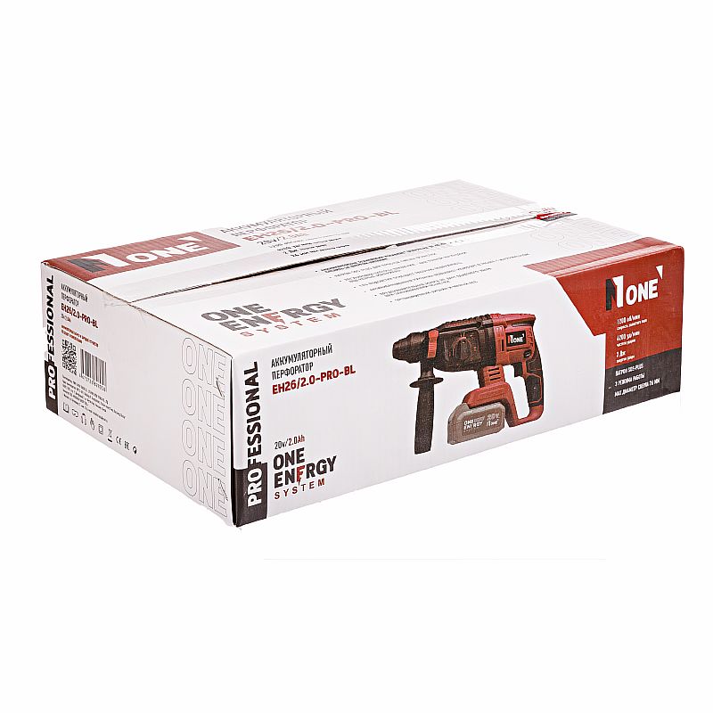 Перфоратор акк. EH26/2.0-PRO-BL (Без акк. и зар.устр.,26мм,2Дж) №1
