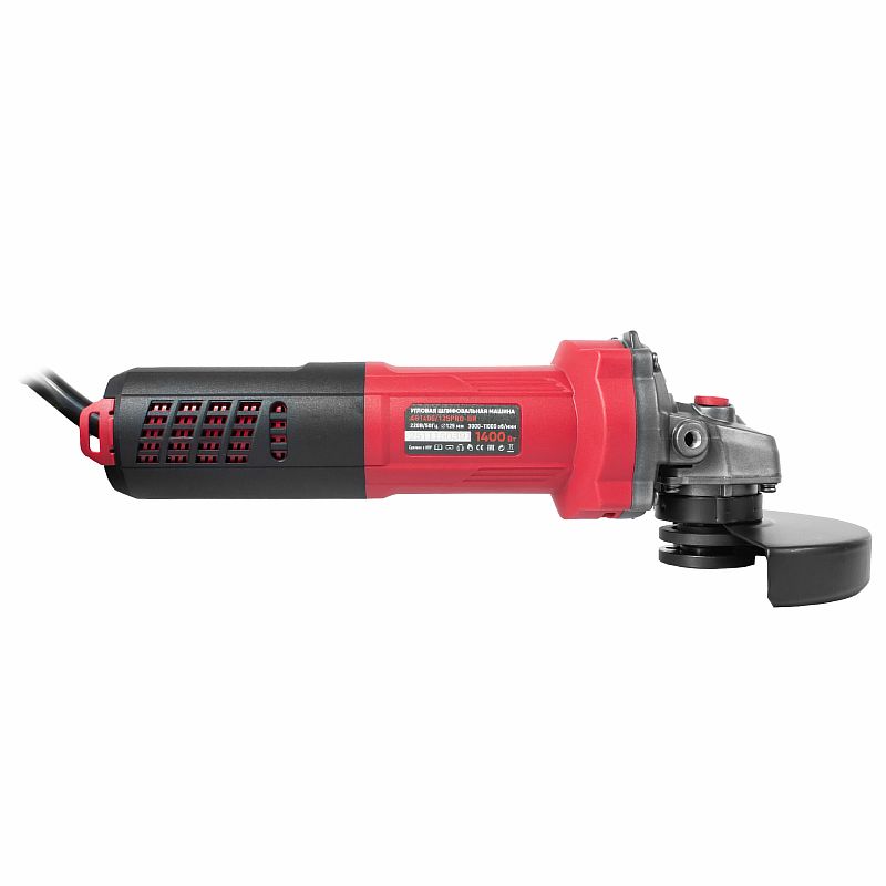УШМ бесщет.AG1400/125-PRO-BR (125мм,1400Вт,плавн.пуск,повыш.пылезащита,РЕГУЛИРОВКА оборотов) №1
