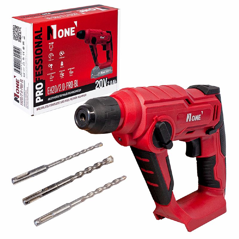 INDUSTRIAL Перфоратор акк.EH20/2.0-PRO-BL(20V.,2,0Ач,рег.скор.инд.зар,2-х реж, ТУШКА) №1