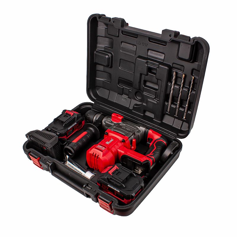 INDUSTRIAL Перфоратор акк. EH26/4,0-PRO-1BL NEW (4-х реж,26мм,1акк.4,0А/ч,З/У,3Дж,наб.буров) №1