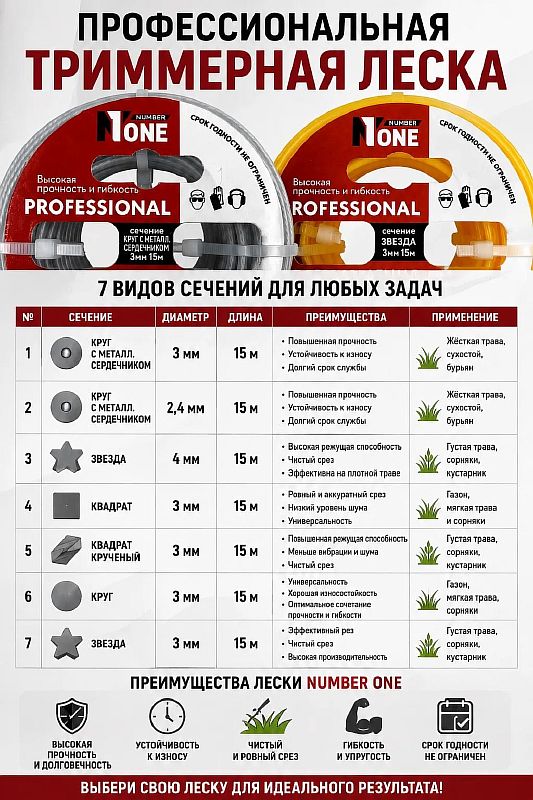 Леска 4.0мм*15м ЗВЕЗДА (РОССИЯ) №1