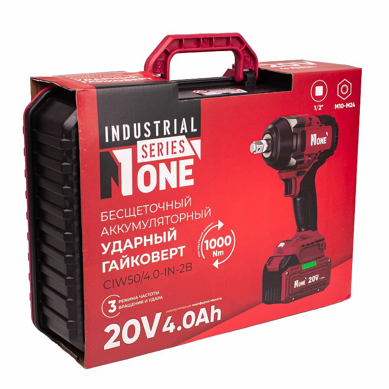 INDUSTRIAL Гайковерт акк.бесщ.CIW50/4.0-IN-2B (20V,4,0Ah,Max1000Hm,тип патр.квадр1/2,MAKITA,2акб) №1