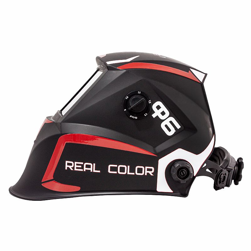 Маска сварочная Ф 6 (DESIGN15) REAL COLOR Хамелеон93*43мм,DIN 4/9-13 цвет ЧЕРНЫЙ В КОРОБКЕ №1