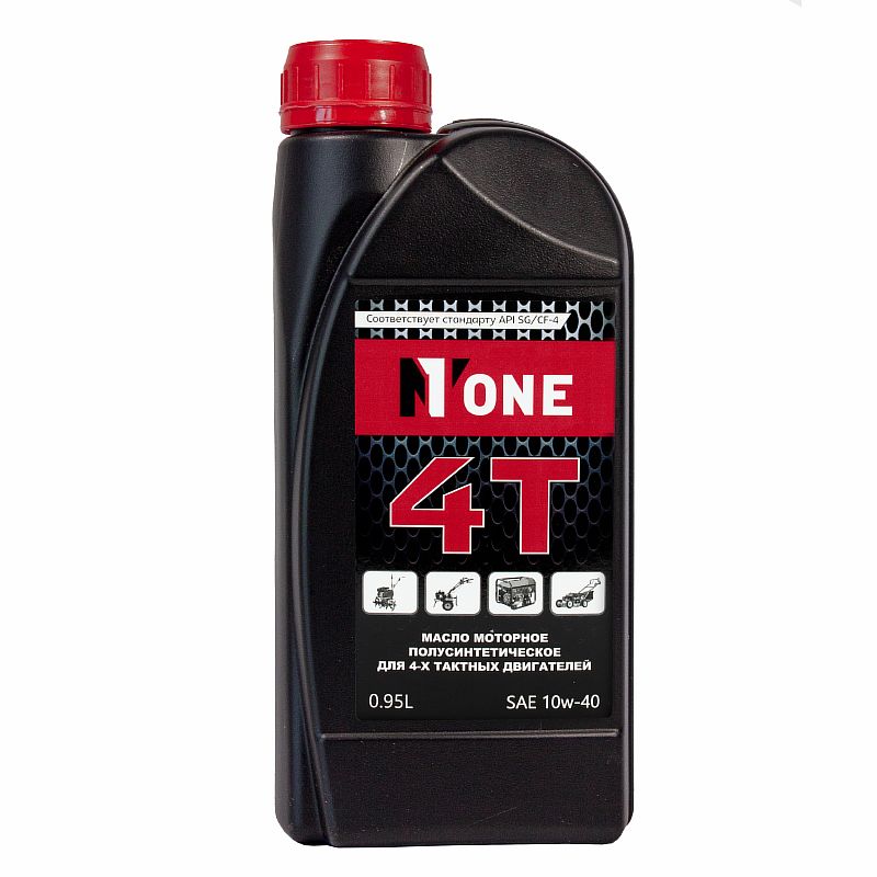 Масло моторное полусинтетич. для 4-х тактн.двиг.NUMBER ONE SAE10w-40 API SL/CF 0,95л NEW, №1(12ш)