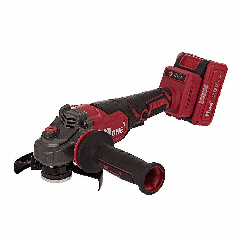 УШМ акк.бесщет.AG125-18/3.0-PRO-2B (125мм,рег.обор,2акк,20V,3,0Ah,антивибр.ручка,Кейс) №1