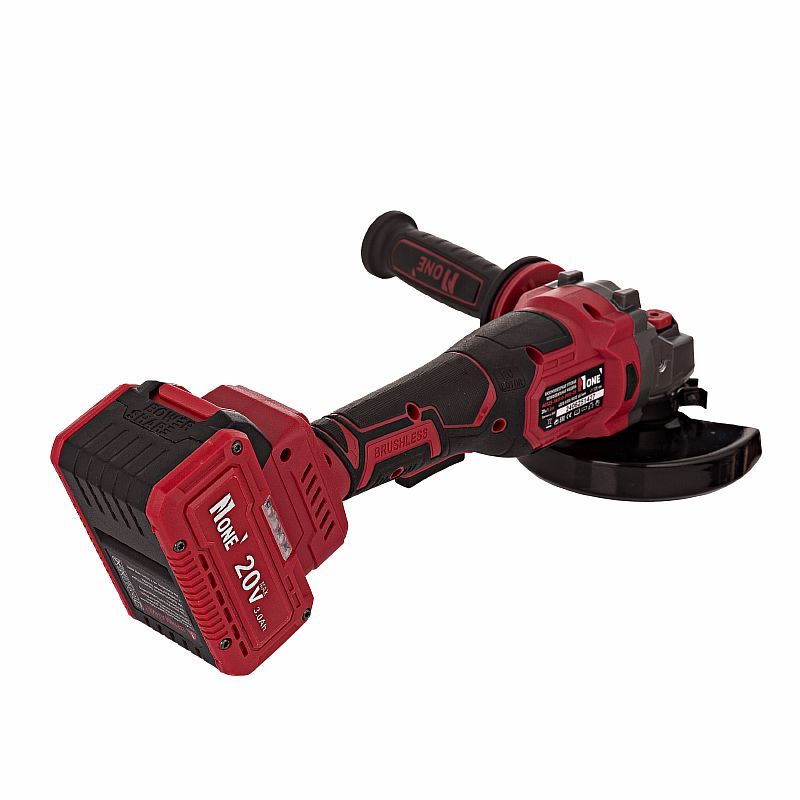 УШМ акк.бесщет.AG125-18/3.0-PRO-2B (125мм,рег.обор,2акк,20V,3,0Ah,антивибр.ручка,Кейс) №1