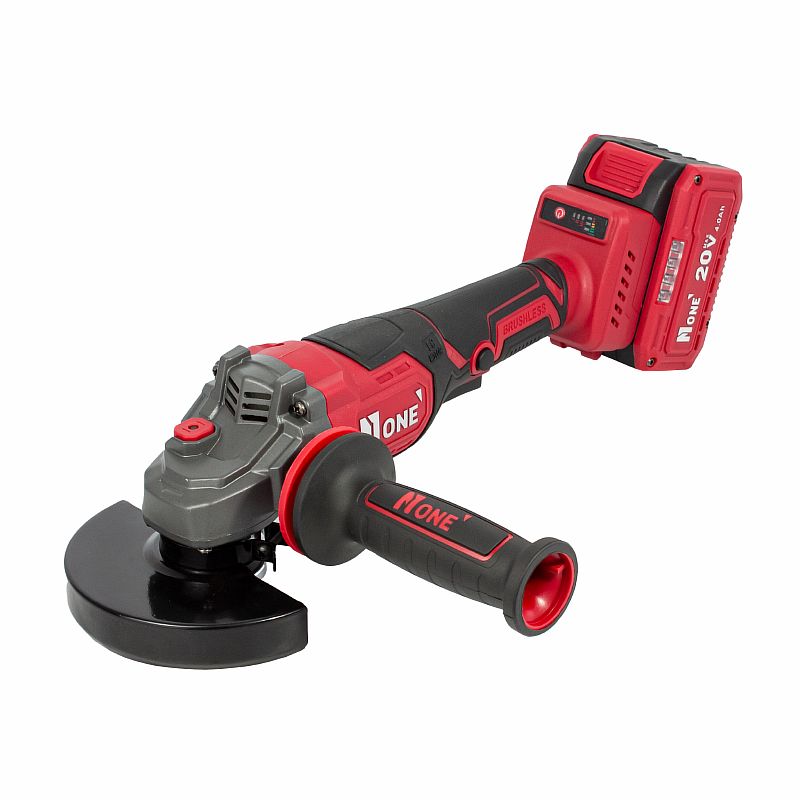 УШМ акк.бесщет.AG125-18/4.0-PRO-2B (20V,125мм,элект.рег.обор.,2 аккум-4,0Ач) №1