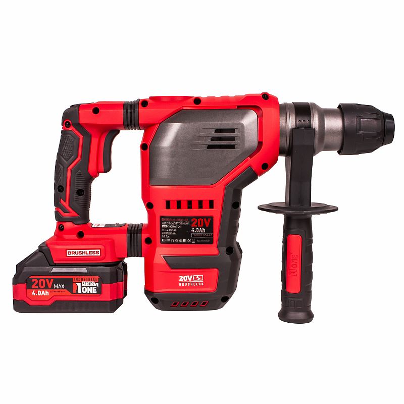 INDUSTRIAL Перфоратор акк. EH50/4.0-PRO-BL (4-х реж,30мм,2акк.4,0А/ч,З/У,5,8Дж,наб.буров,инд.зар) №1