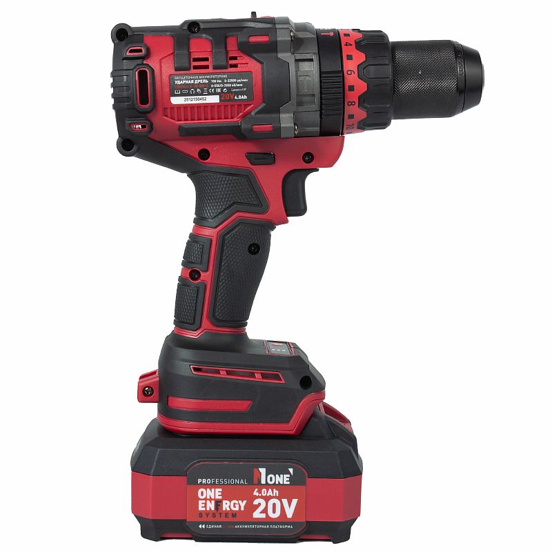 Дрель акк.ударная бесщ.CDI 20/4.0-IN-BR-S(20V,4,0A/h,150Hm,2акк,2ск,3реж,защ.от ОБРАТНОГО удара) №1