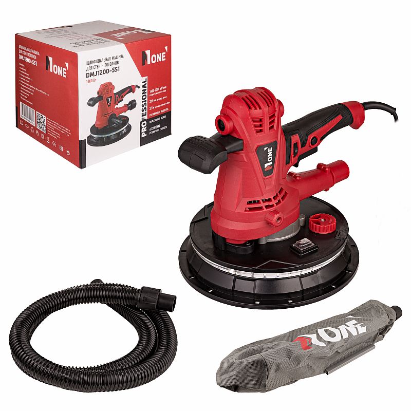 Шлифмашина для стен DMJ1200-SS1(1200Вт,подсв, диск 225мм,пылесбор)  ПЛАТФОРМА .