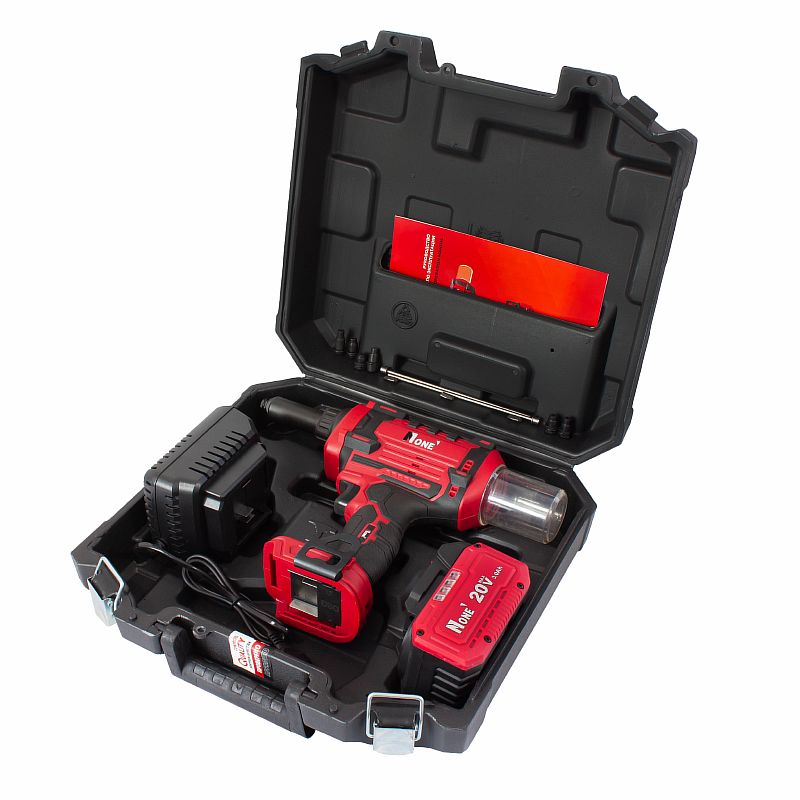 INDUSTRIAL Заклепочник акк.NCR 25/3.0-PRO(20V,3.0Ач,Ал.2,4-6,0,мет.2,4-5,0,1АКБ,з/у,платф.MAKITA) №1