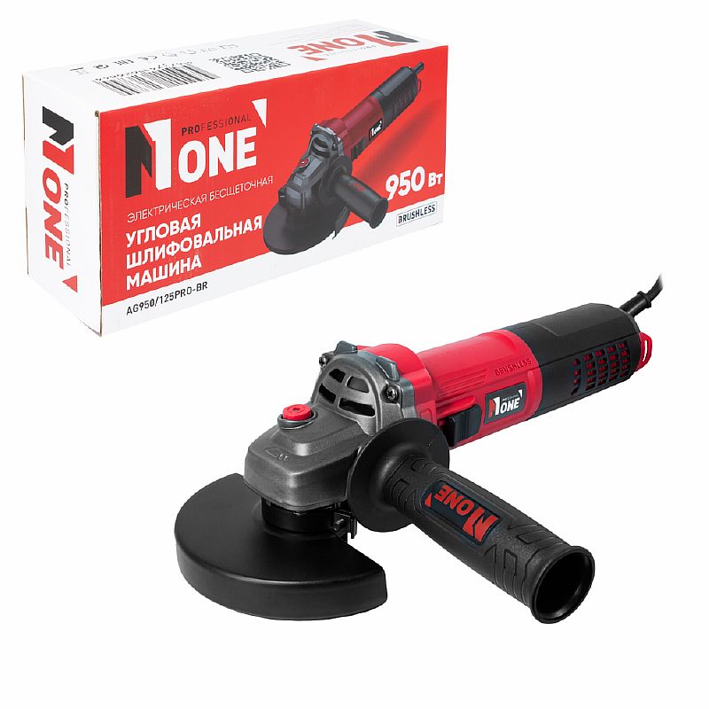УШМ бесщет.AG950/125-PRO-BR (125мм,950Вт,плавн.пуск,повыш.пылезащита,РЕГУЛИРОВКА оборотов) №1
