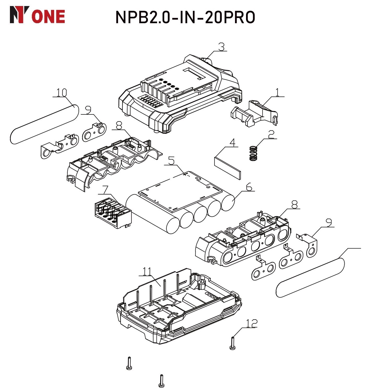 INDUSTRIAL Аккумулятор Li-ion NPB 2.0-IN-20PRO №1