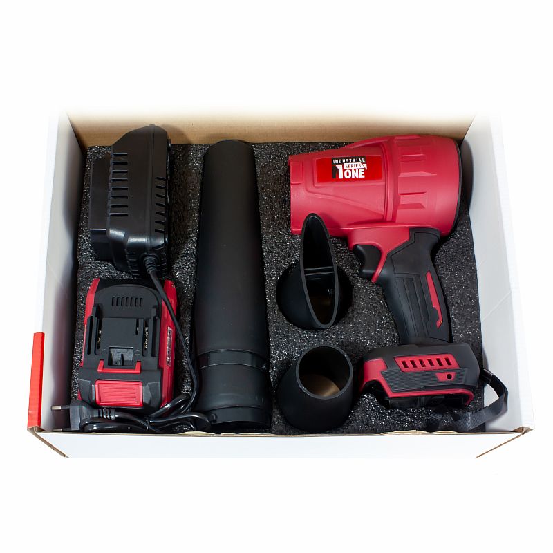 INDUSTRIAL Воздуходувка акк.бесщет.CB30/4.0-PRO-B (20V,5.0Ач,1АКБ,1з/у,4 НАСАДКИ,платформаMAKITA) №1