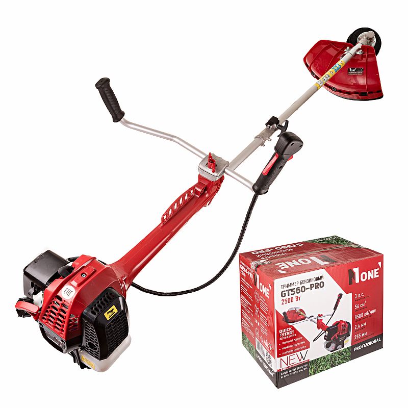 Триммер бензиновый GT560-PRO NEW QUICK START (56см,2-х тактн.2,5кВт/3,0лс,легк.старт,разб.вал) №1